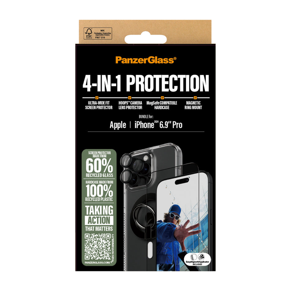 PanzerGlass 4-in-1 Protection for iPhone 16 Pro Max