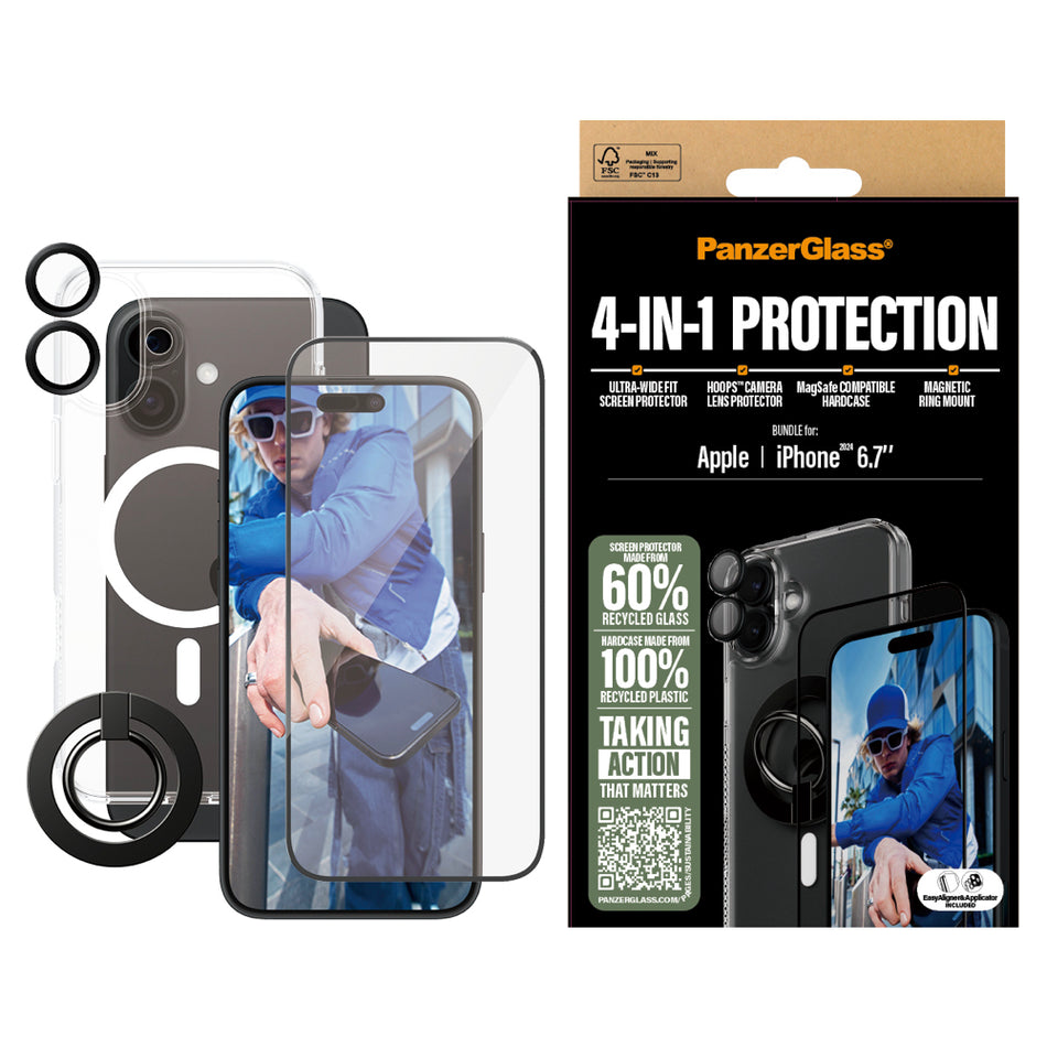 PanzerGlass 4-in-1 Protection for iPhone 16 Plus