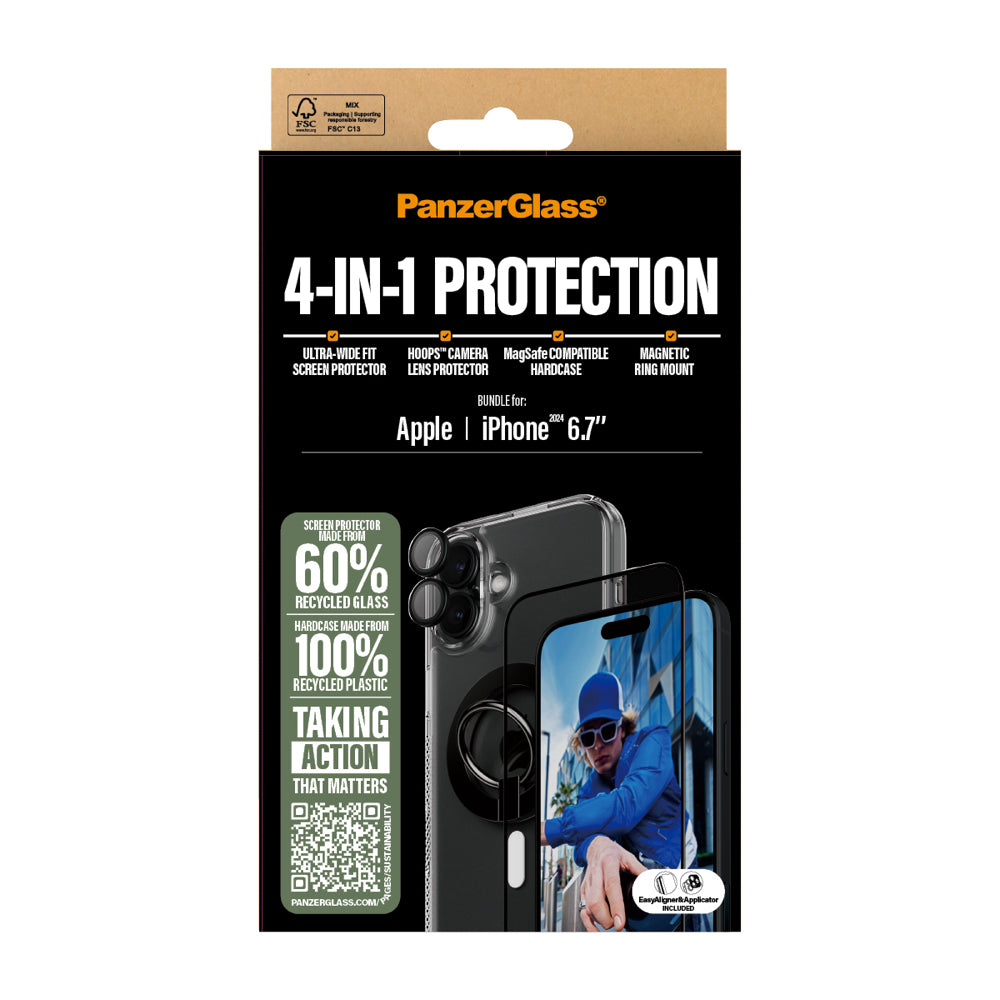 PanzerGlass 4-in-1 Protection for iPhone 16 Plus