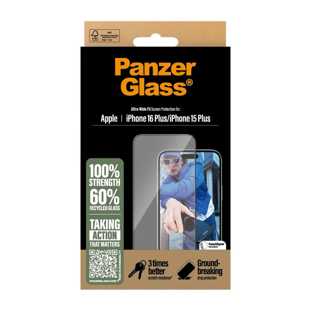 PanzerGlass™ Screen Protector for Apple iPhone 16 Plus - Mac Shack