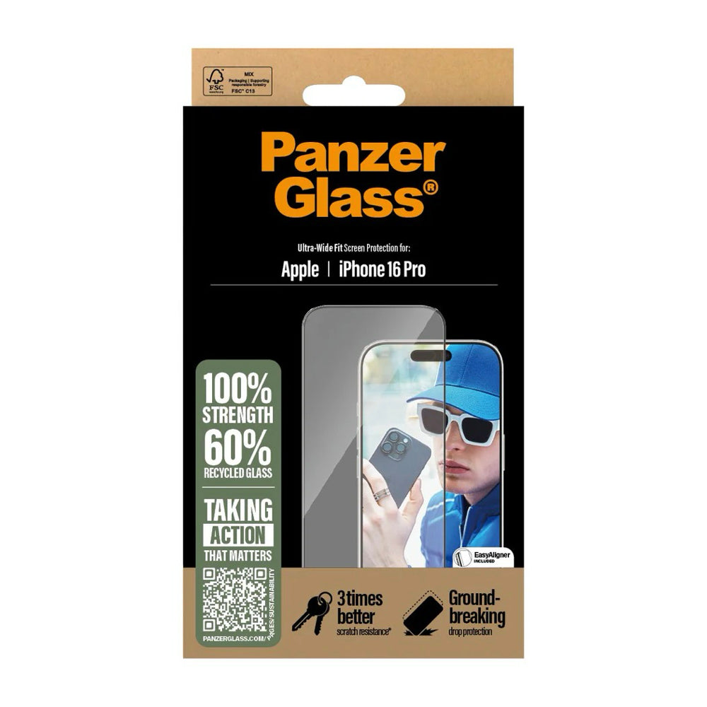 PanzerGlass Screen Protector for Apple iPhone 16 Pro