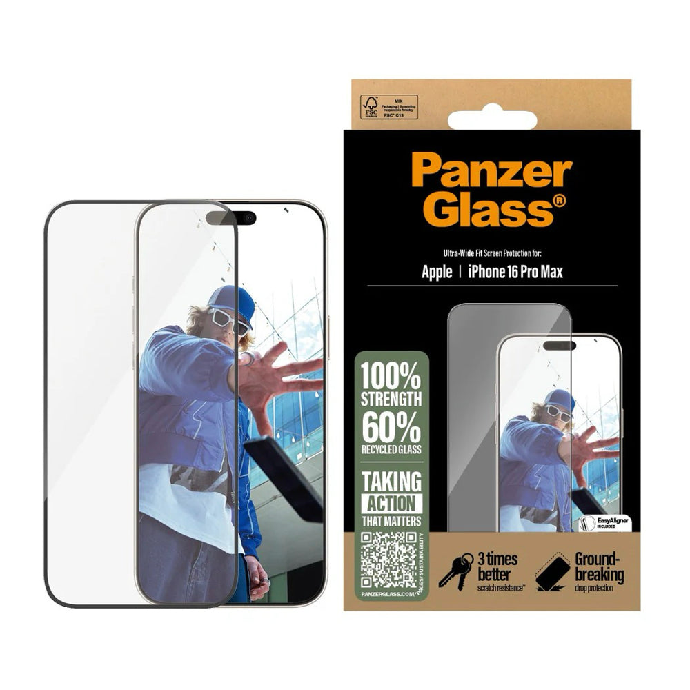 PanzerGlass Screen Protector for Apple iPhone 16 Pro Max