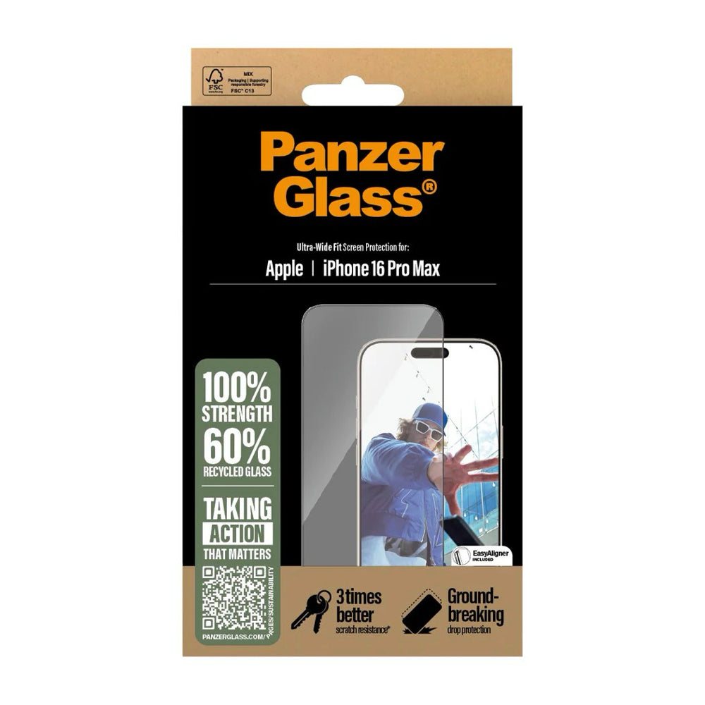 PanzerGlass Screen Protector for Apple iPhone 16 Pro Max