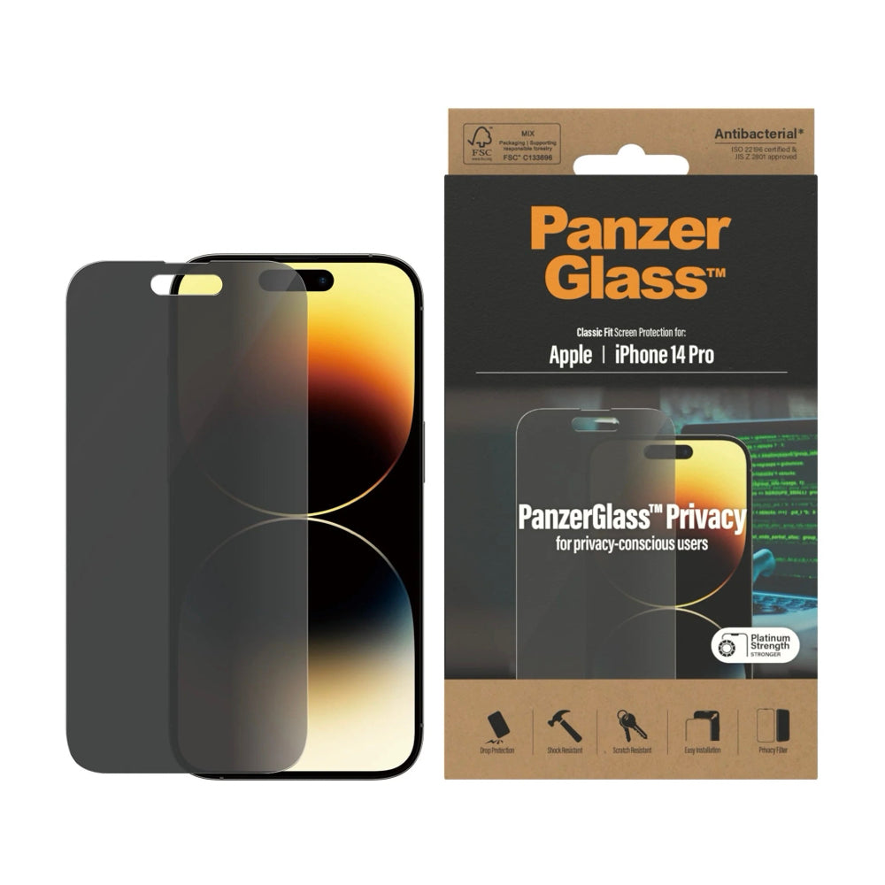PanzerGlass® Privacy Screen Protector Apple iPhone 14 Pro - Mac Shack