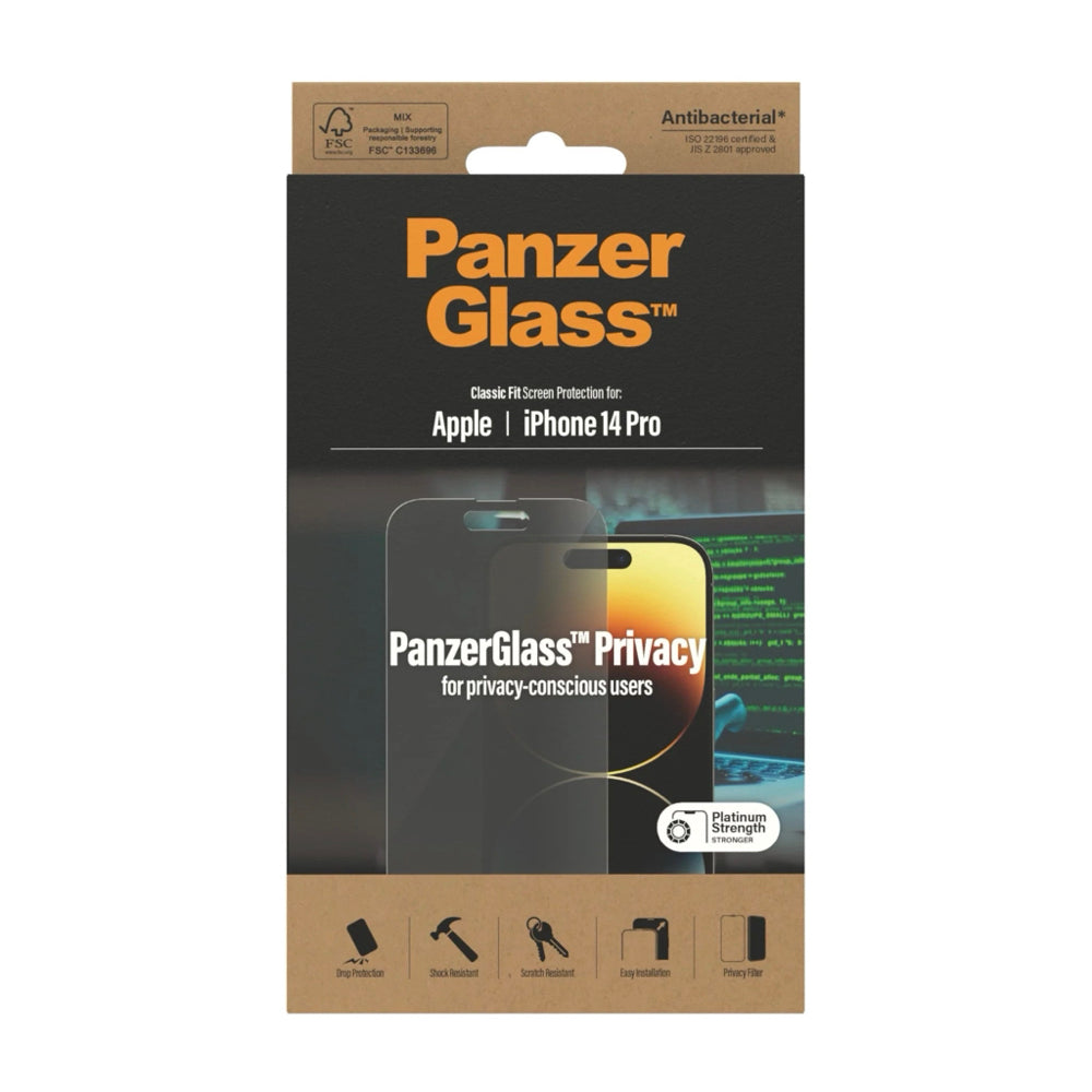 PanzerGlass® Privacy Screen Protector Apple iPhone 14 Pro - Mac Shack