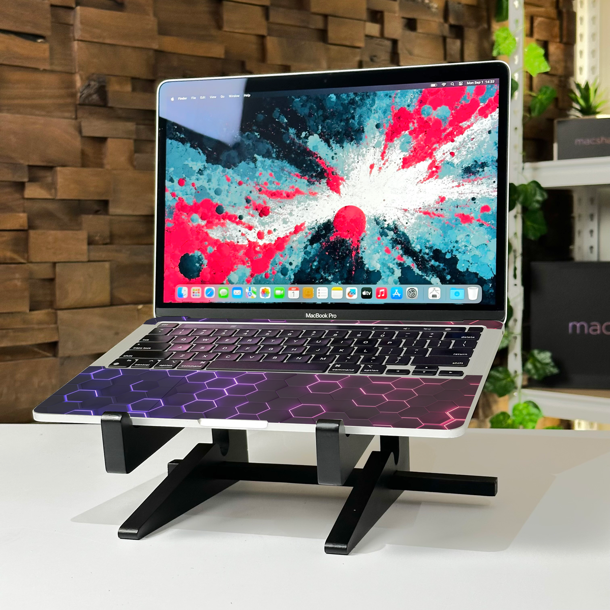 Neon Matrix MacBook Skin