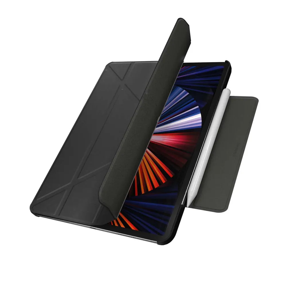 SwitchEasy Origami Folding Folio Case for iPad Pro 12.9-inch (2018-2022) - Leather Black - Mac Shack