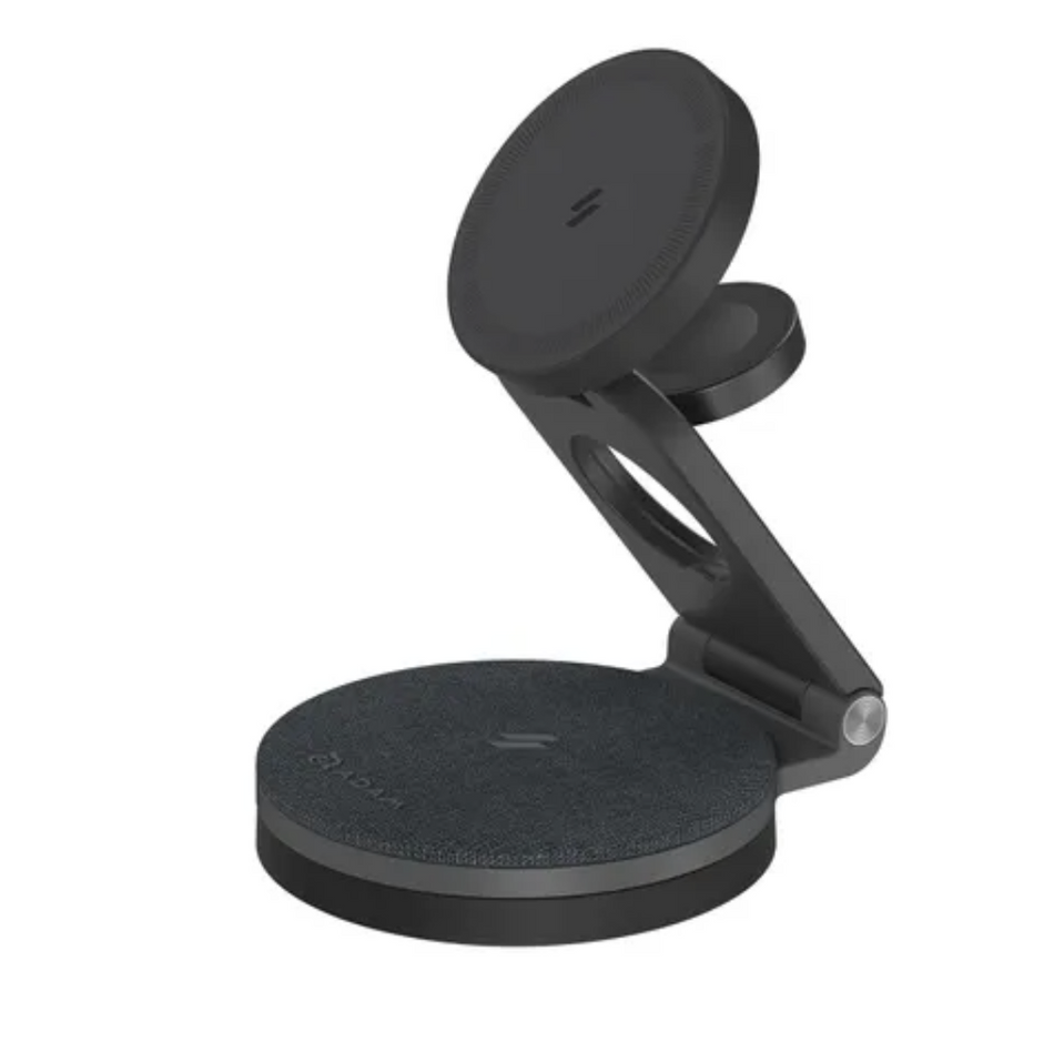Adam Elements Mag 360 - Qi2 3-in-1 Foldable Travel Charging Station - Space Grey
