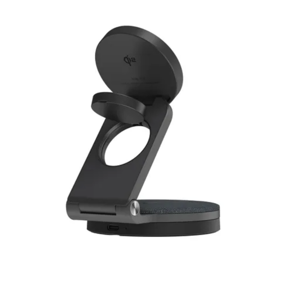 Adam Elements Mag 360 - Qi2 3-in-1 Foldable Travel Charging Station - Space Grey