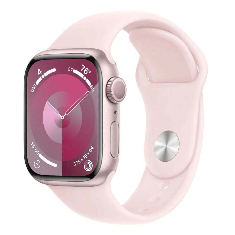 Apple Watch Series 9 (41mm, Pink Aluminium with Light Pink Sports Band, GPS) - Demo / Apple Limited Warranty