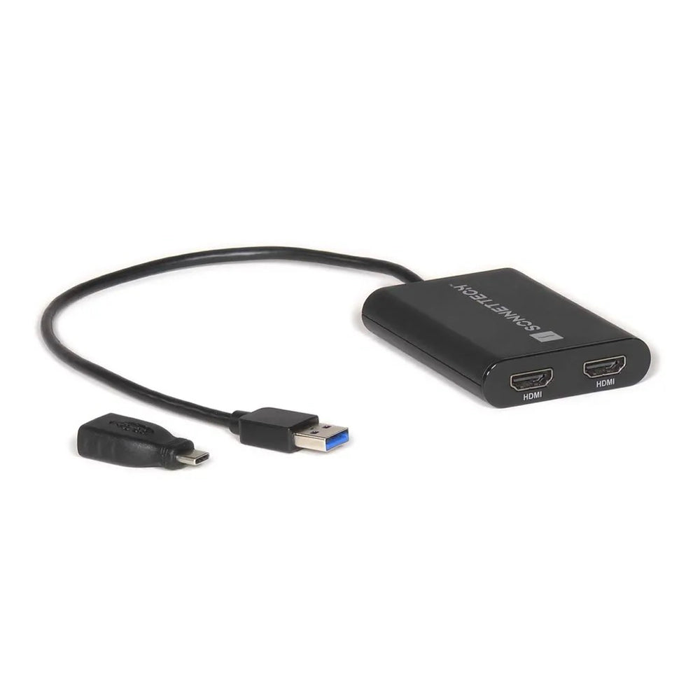 Sonnet DisplayLink Dual HDMI Adapter for Apple Silicone Macs - Grey - Mac Shack