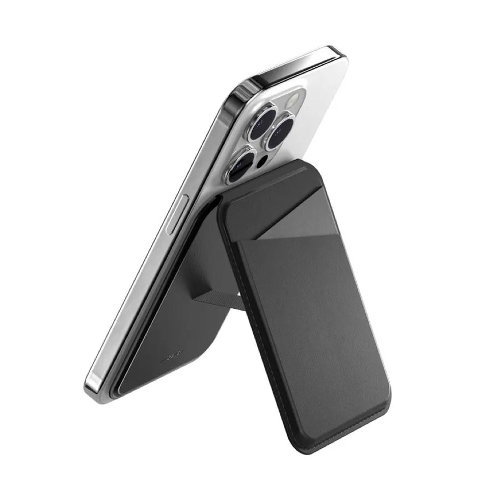 SwitchEasy SNAP Stand Wallet For iPhone - Classic Black