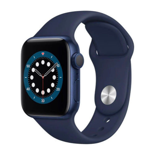 Apple Watch Series 6 (44mm, Blue Aluminium with Deep Navy Sports Band, GPS & Cellular) - New - Mac Shack