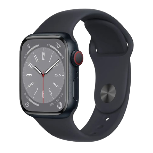 Apple Watch Series 8 (45mm, Midnight Aluminium Case with Midnight Sport Band, GPS & Cellular) - Pre Owned / 3 Month Warranty - Mac Shack
