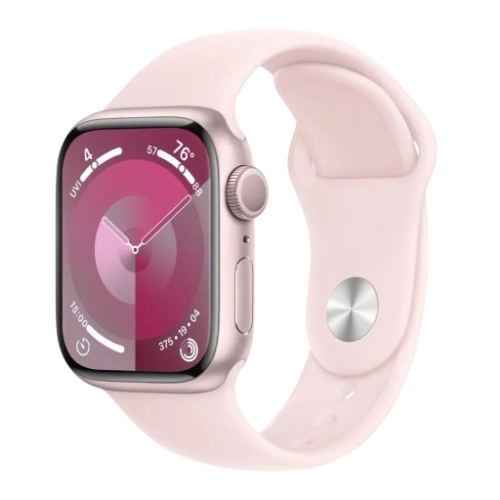 Apple Watch Series 9 (41mm, Pink Aluminium with Light Pink Sports Band, GPS) - Pre Owned / Apple Limited Warranty