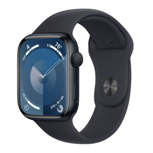 Apple Watch Series 9 (45mm, Midnight Aluminium Case with Midnight Sports Band, GPS) - Pre Owned / 3 Month Warranty - Mac Shack