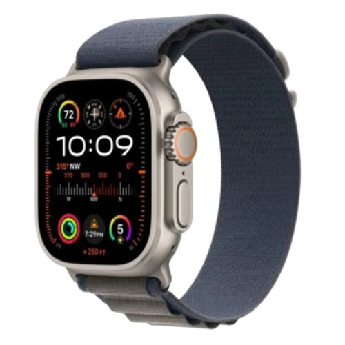 2023 Apple Watch Ultra 2 (49mm, Titanium with Blue Alpine Loop, GPS & Cellular) - Demo / Apple Limited Warranty