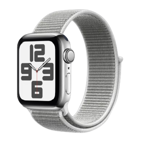Apple Watch SE 2nd Gen (40mm, Silver Aluminium with Silver Sports Loop, GPS) - Pre Owned / Apple Limited Warranty - Mac Shack