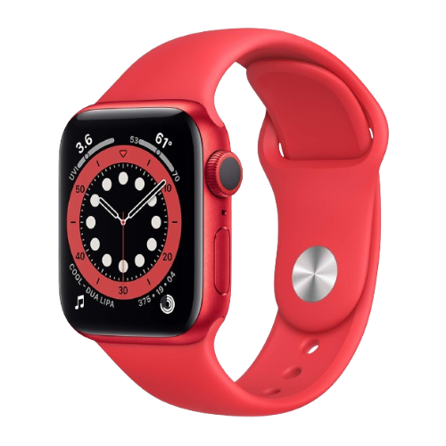 Apple Watch Series 6 (44mm, Red Aluminum Case with Red Sports Band, GPS + Cell) - Pre Owned / 3 Month Warranty - Mac Shack