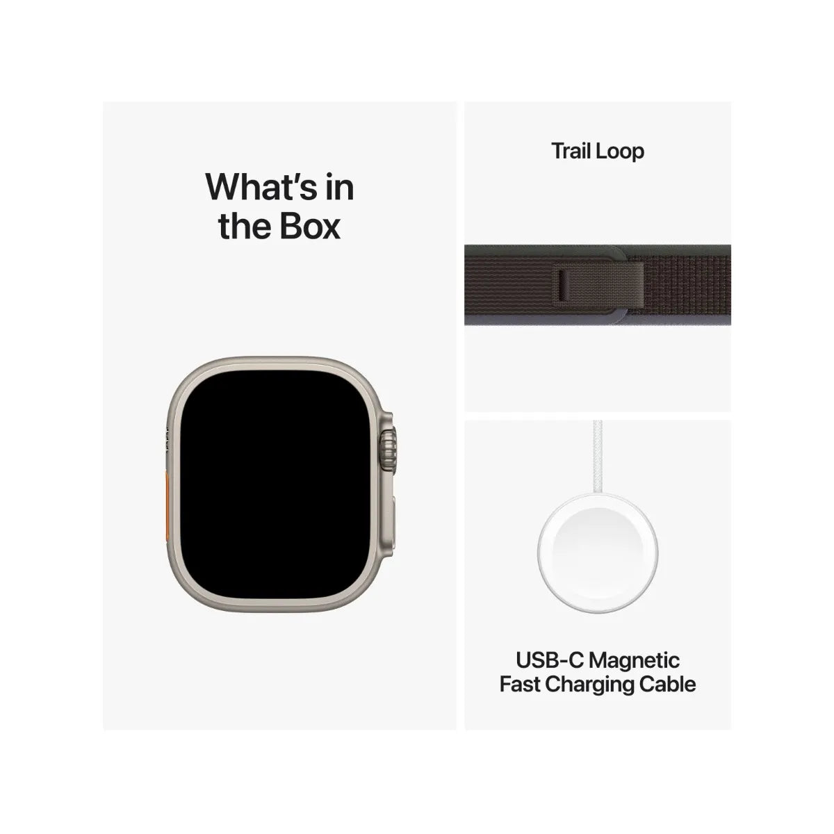 Apple Watch Ultra 2 (49mm, Titanium Case with Blue/Black Trail Loop, GPS + Cell) - New , Open Box / Apple Limited Warranty - Mac Shack