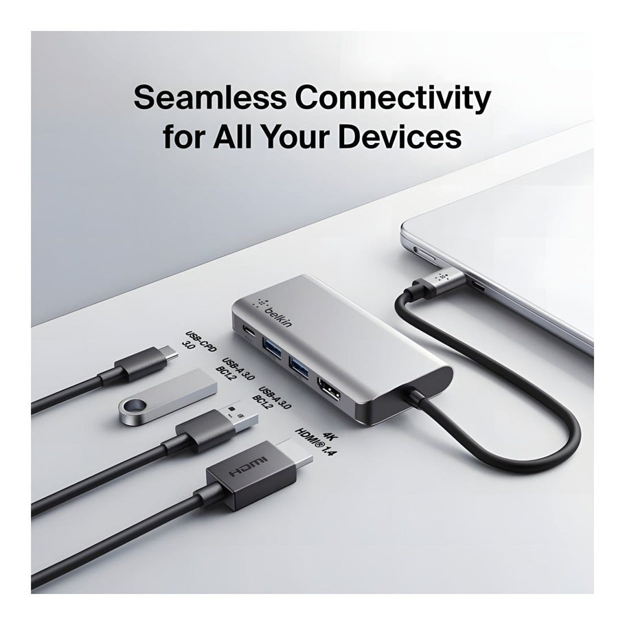 Belkin Connect USB-C 4-in-1 Multiport Adapter