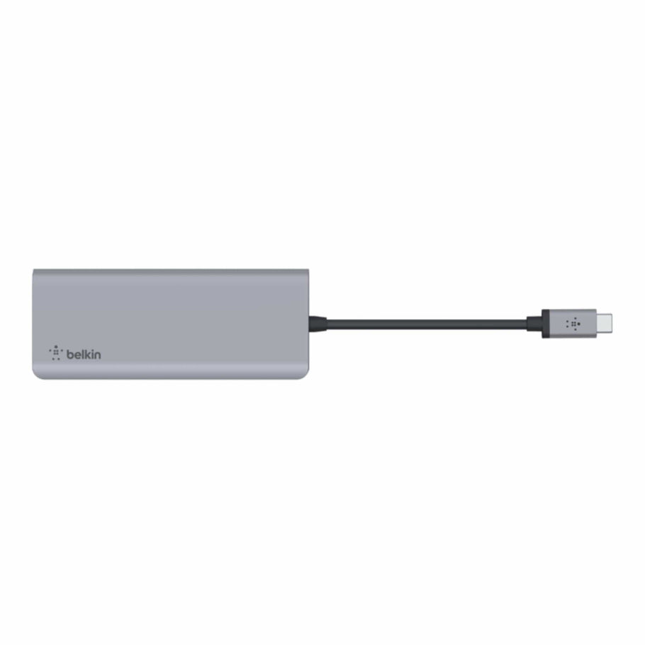 Belkin Connect USB-C 7-in-1 Multiport Hub Adapter - Silver