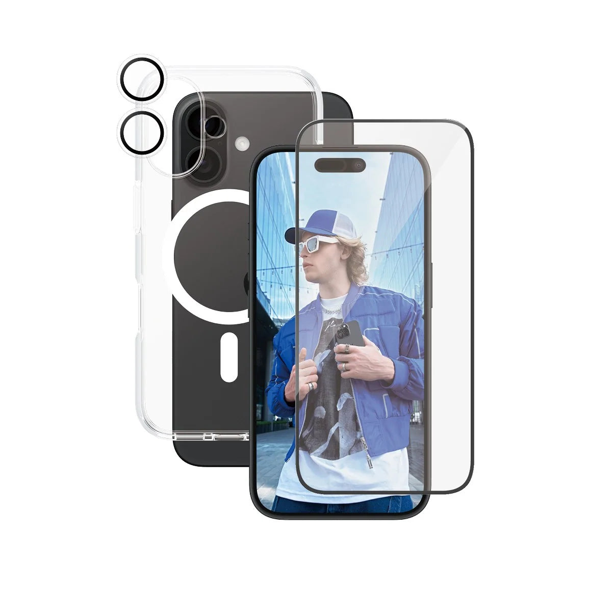 CARE by PanzerGlass 3-in-1 Protection for iPhone 16
