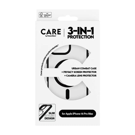 CARE by PanzerGlass 3-in-1 Protection for iPhone 16 Pro Max - Mac Shack