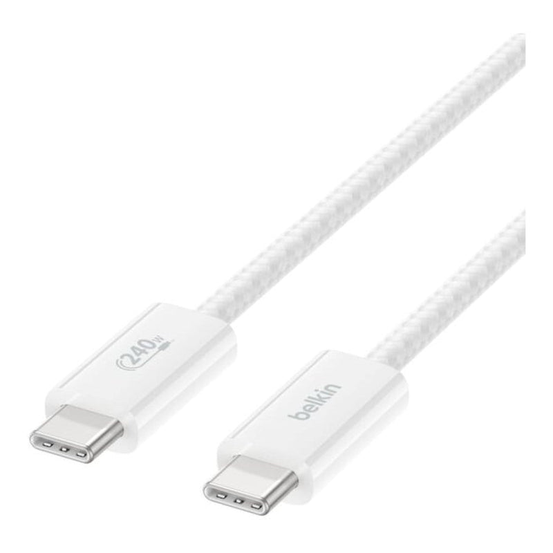 Belkin 240W BoostCharge USB-C to USB-C Cable 2-pack - White