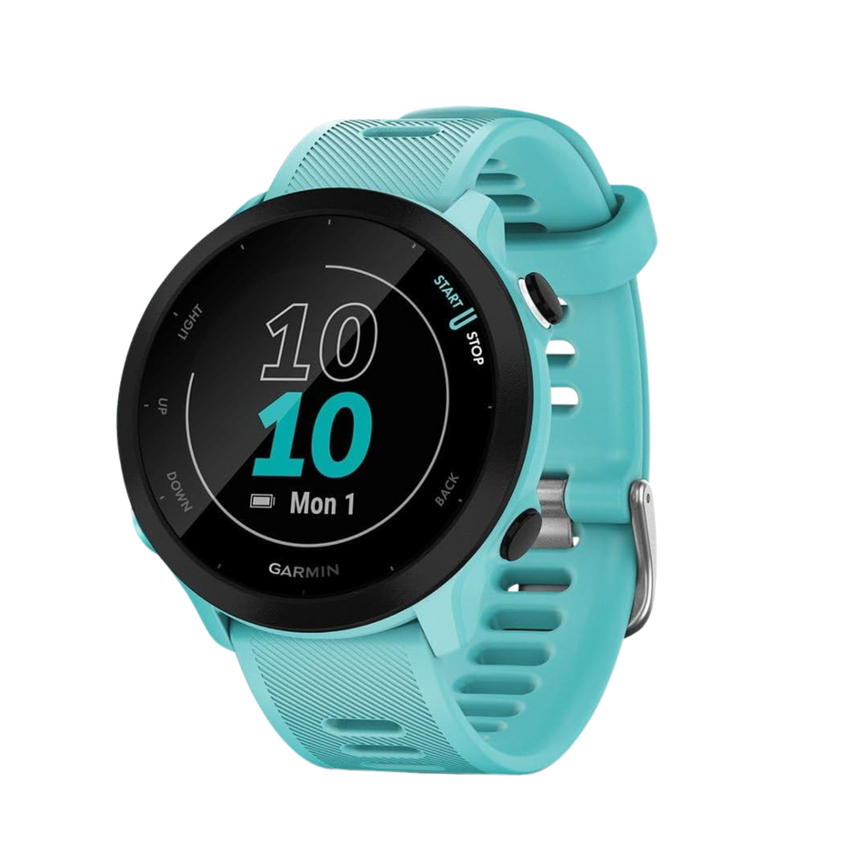 Garmin Forerunner® 55 (26mm, Aqua Blue with Aqua Blue Band) - Pre Owned / 3 Month Warranty