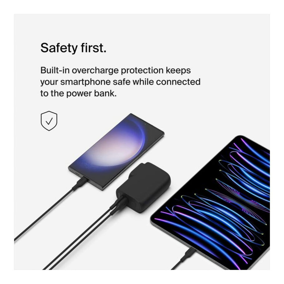 Belkin BoostCharge Hybrid 25W Wall Charger with 5000mAh Powerbank