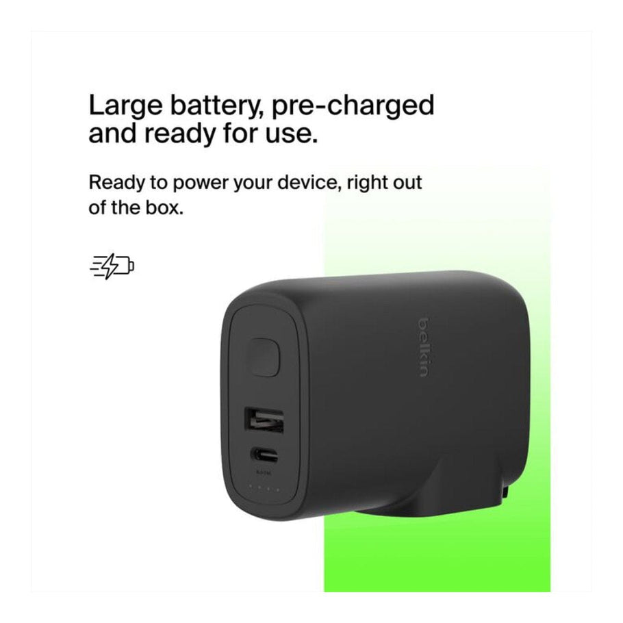 Belkin BoostCharge Hybrid 25W Wall Charger with 5000mAh Powerbank