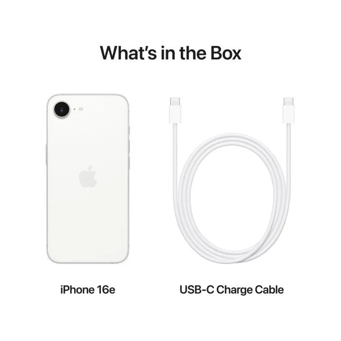 iPhone 16e 128GB White (2025) - Mac Shack