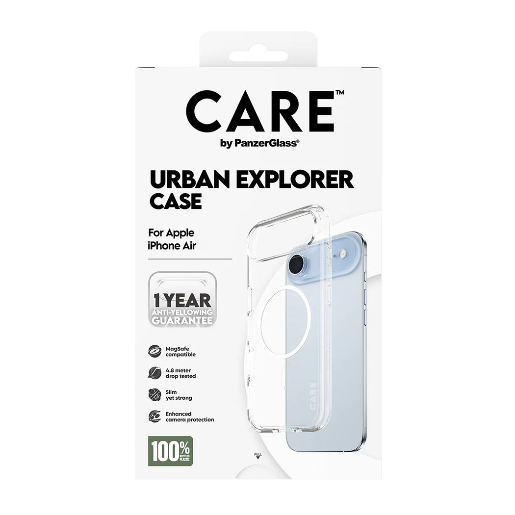 CARE by PanzerGlass Flagship Case Transparent Urban Explorer w. White MagSafe iPhone 17 Air, view 4