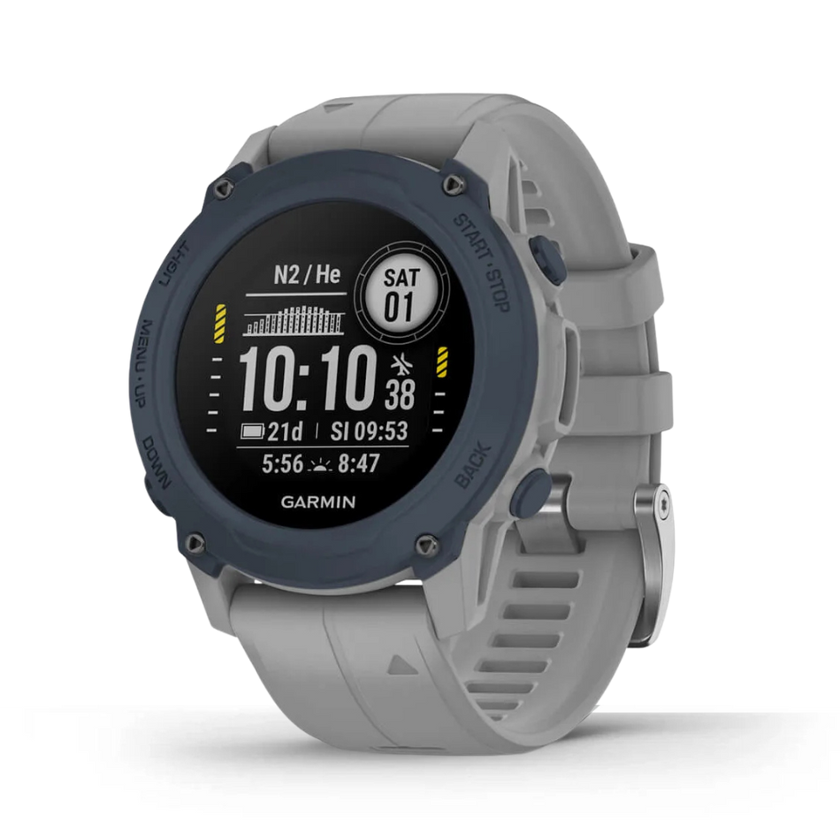 Garmin Descent G1 (45mm, Powder Gray with Grey Silicone Band) - Pre Owned / 3 Month Warranty