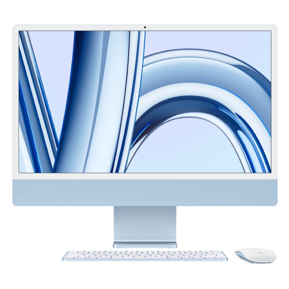 2023 Apple iMac 24-inch M3 8-Core CPU, 10-Core GPU (4.5K Retina, 8GB Unified RAM, 512GB SSD, Blue) - New / 1 Year Apple Warranty