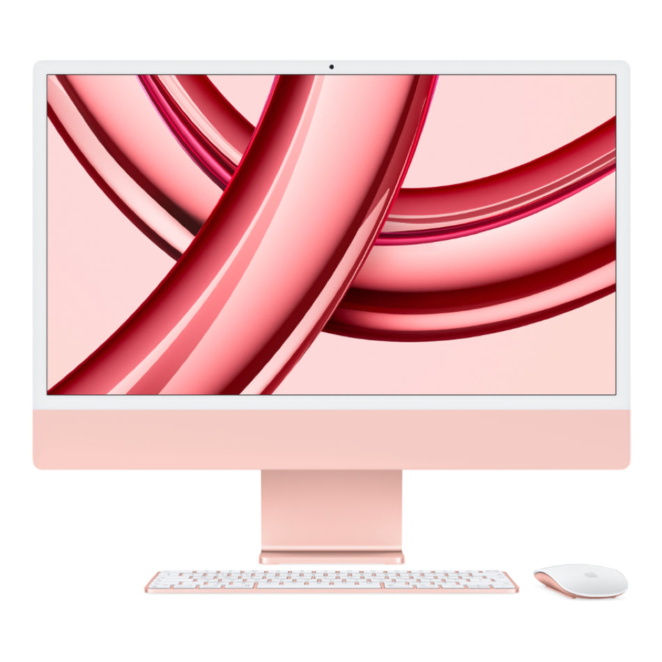 2023 Apple iMac 24-inch M3 8-Core CPU, 8-Core GPU (4.5K Retina, 8GB Unified RAM, 256GB SSD, Pink) - New / 1 Year Apple Warranty