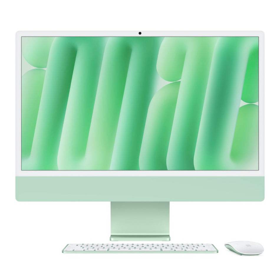 2024 Apple iMac 24-inch M4 8-Core CPU, 8-Core GPU (4.5K Retina, 16GB Unified RAM, 256GB SSD, Green) - Demo / Apple Limited Warranty - Mac Shack