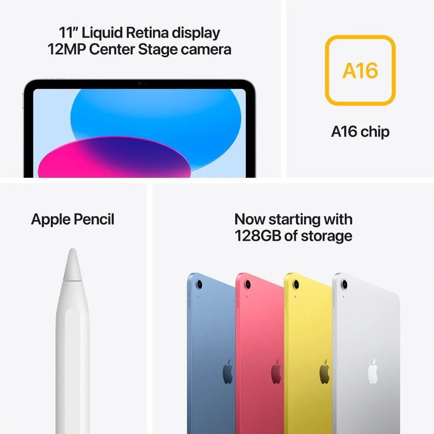 iPad 11-inch A16 128GB Wifi Silver (2025) - New - Mac Shack