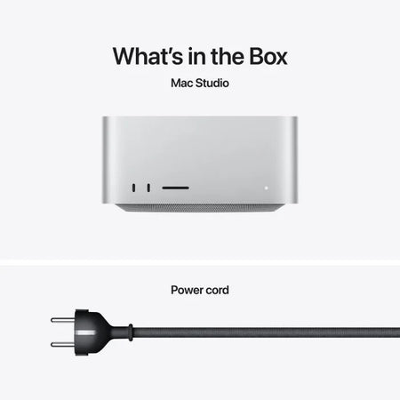 2025 Apple Mac Studio M4 Max 14-Core CPU, 32-Core GPU (36GB Unified RAM, 512GB SSD, Silver) - New / 1 Year Apple Warranty - Mac Shack