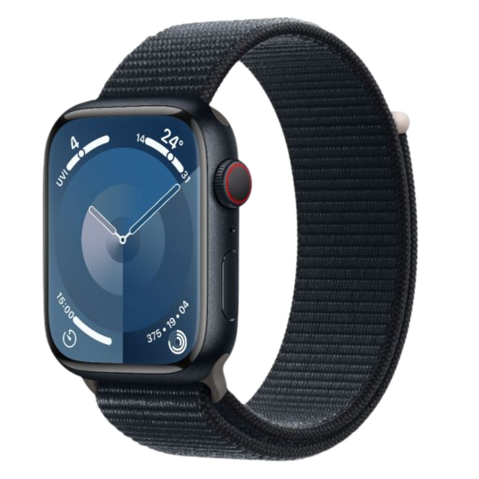 Apple Watch Series 9 (45mm, Midnight Aluminium with Midnight Sports Loop, GPS & Cellular) - Pre Owned / 3 Month Warranty - Mac Shack