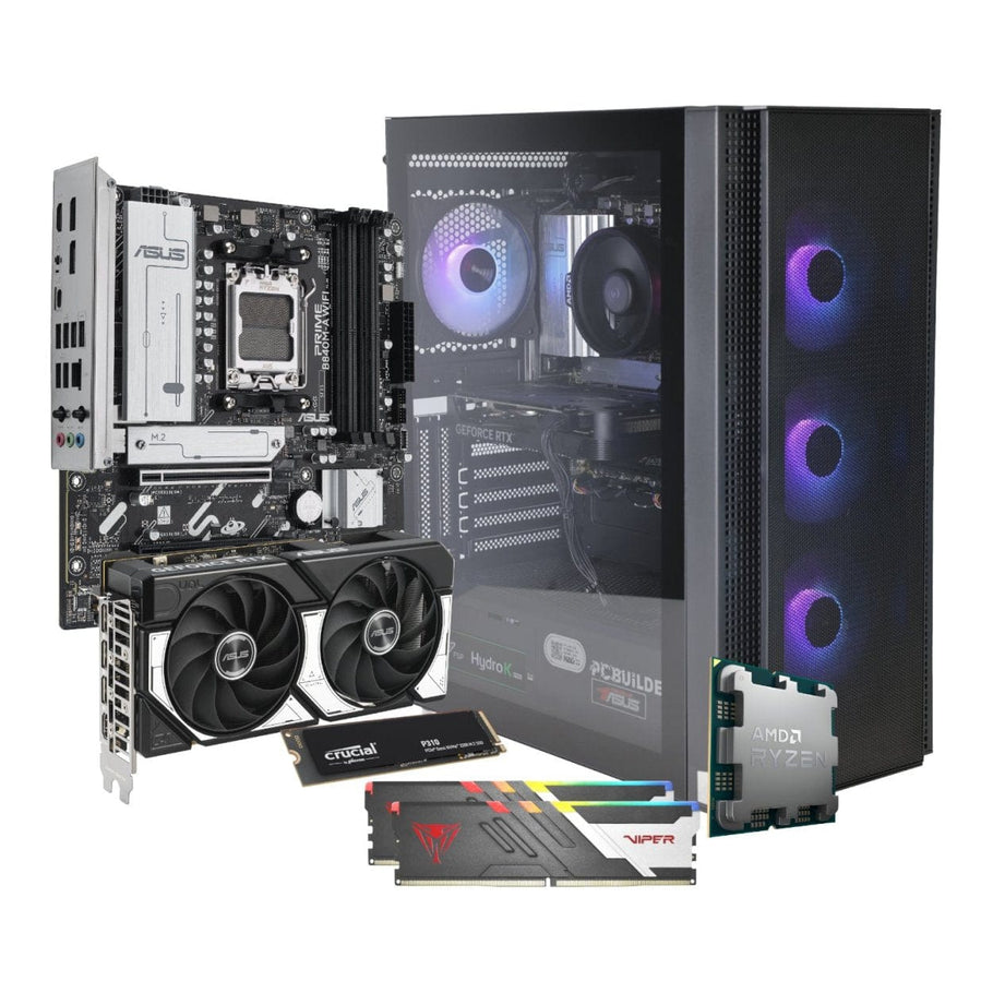 PCBuilder OBLIVION Gaming Desktop PC AMD Ryzen 5 8400F 1TB SSD 32GB RAM GeForce RTX 5060 Win 11 Home