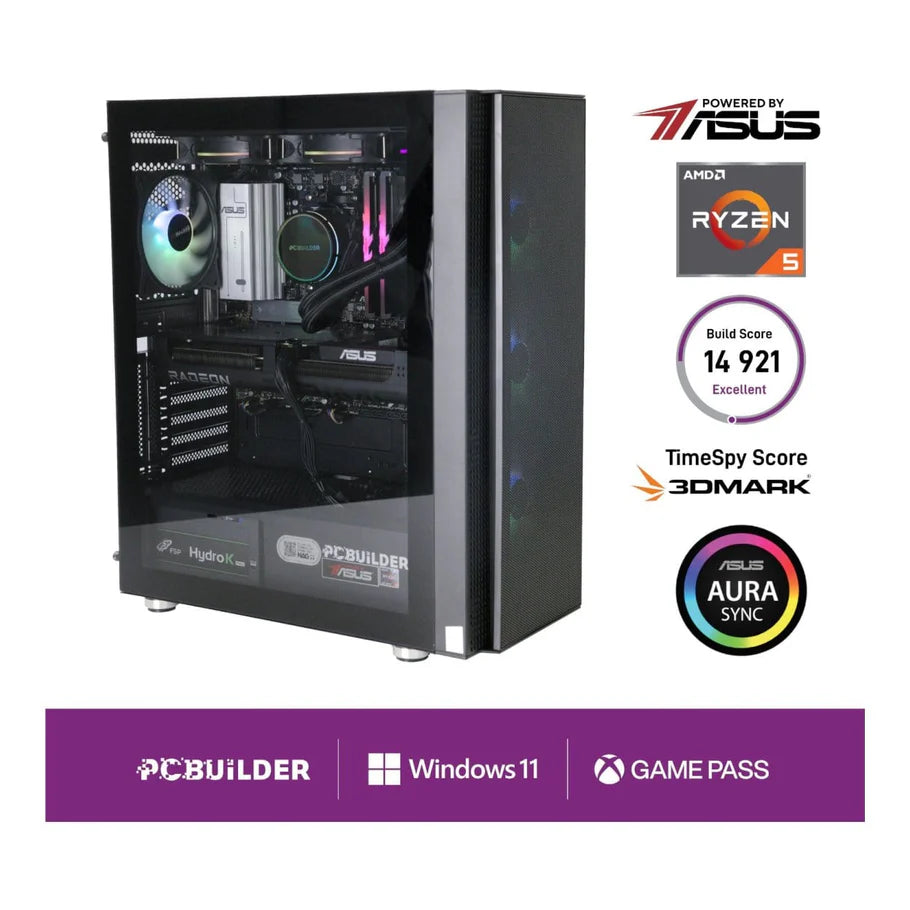 PCBuilder Seeker Gaming Desktop PC Ryzen 5 7600 1TB SSD 32GB RAM Radeon RX 9060 XT - Mac Shack