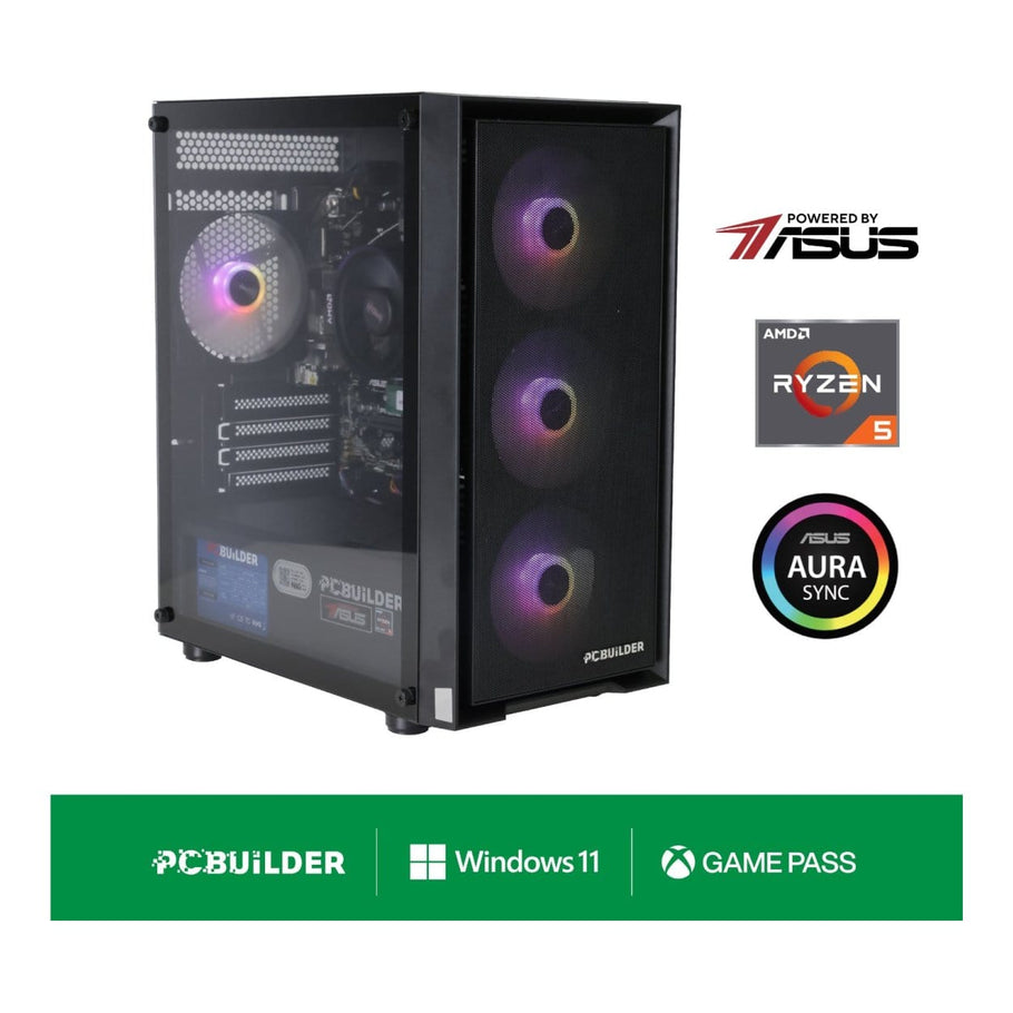 PCBuilder Warden Gaming Desktop AI PC AMD Ryzen 5 8600G 480GB SSD 32GB RAM - Mac Shack
