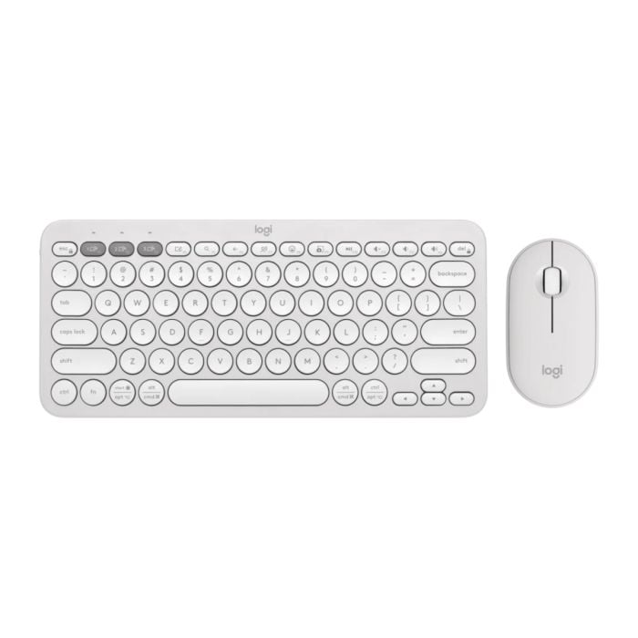Logitech Pebble 2 Keyboard & Mouse Combo (Tonal White) - New