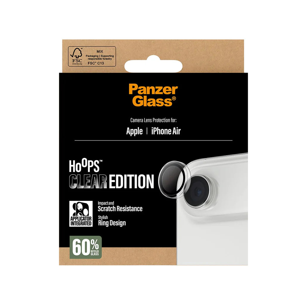 PanzerGlass Hoops Camera Lens Protector for iPhone 17 Air - Clear - Mac Shack