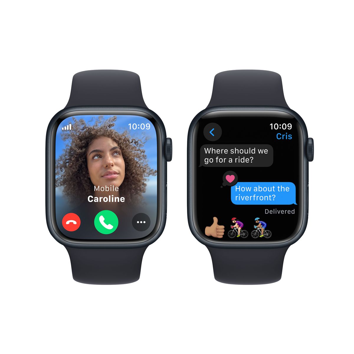 Apple Watch Series 9 (45mm, Midnight Aluminium Case with Midnight Sport Band, GPS & Cellular) - New / 1 Year Apple Warranty - Mac Shack