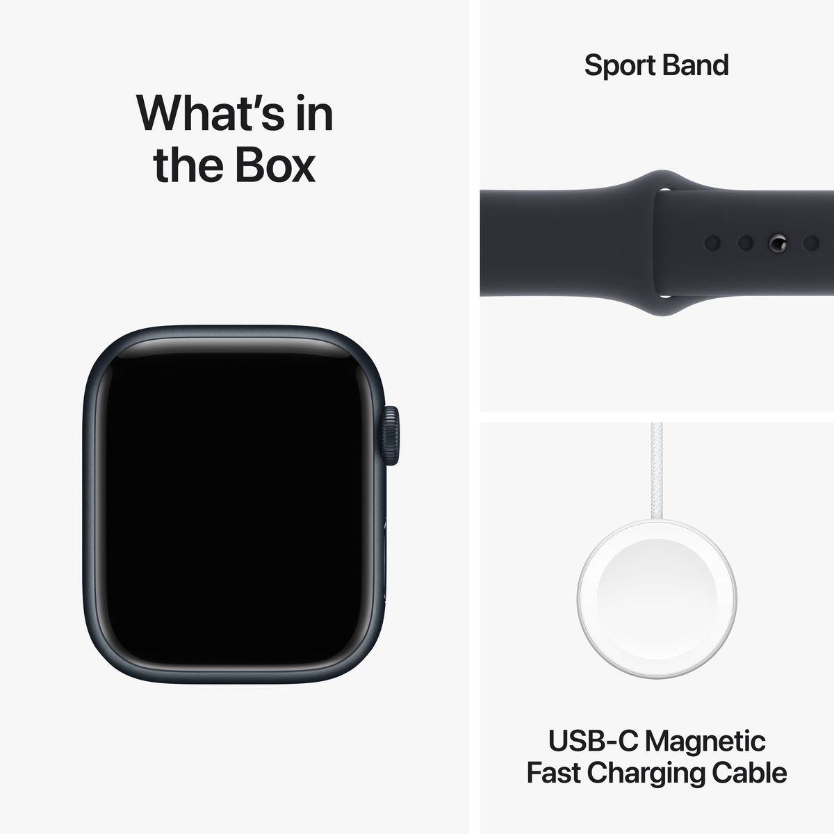 Apple Watch Series 9 (45mm, Midnight Aluminium Case with Midnight Sport Band, GPS & Cellular) - New / 1 Year Apple Warranty - Mac Shack