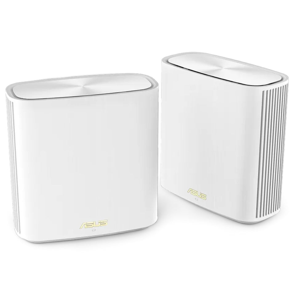 White Asus Router ASUS ZenWiFi XD6 (W-2PK) Dual Band Wifi Router White Mesh Routers - (2 ...