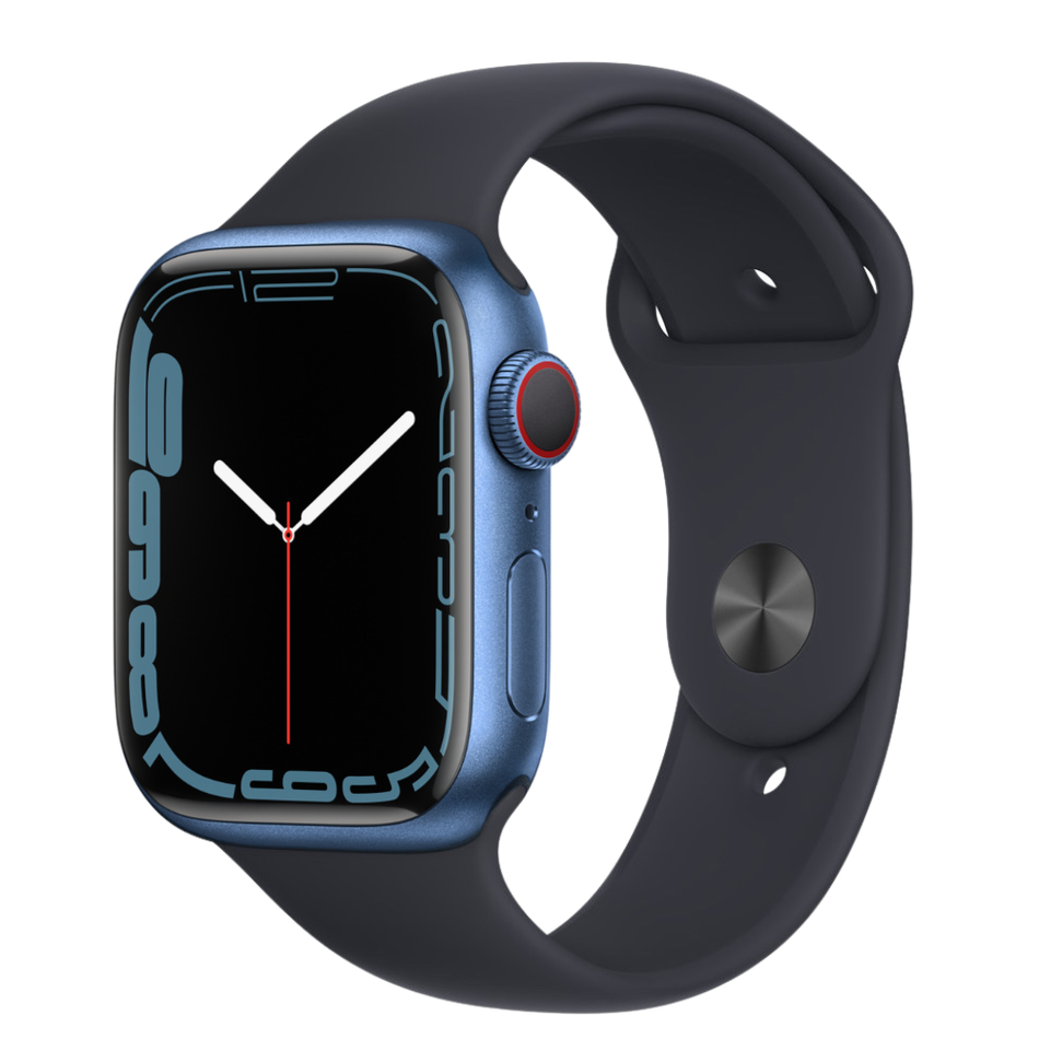 Apple Watch Series 7 45mm Blue Aluminium Cellular (2021) - Pre-Owned